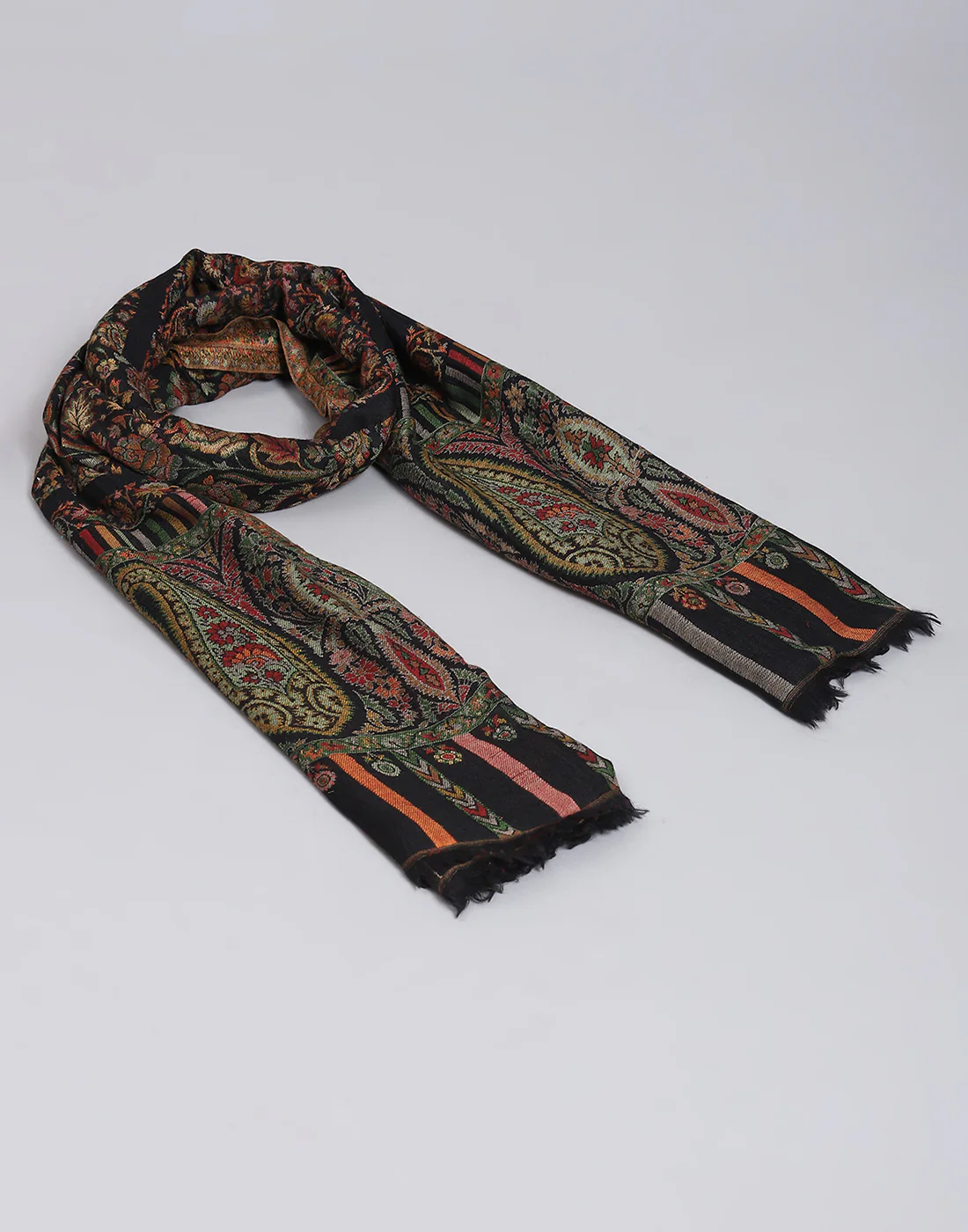 Women Multicolor Self Design Shawl - Image 6
