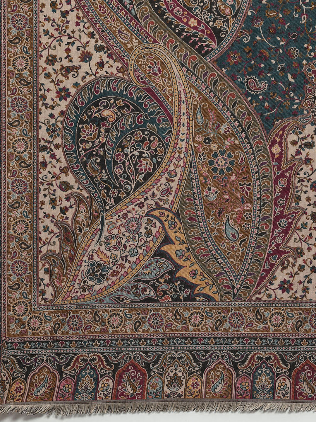 Women Multicolor Self Design Shawl - Image 6
