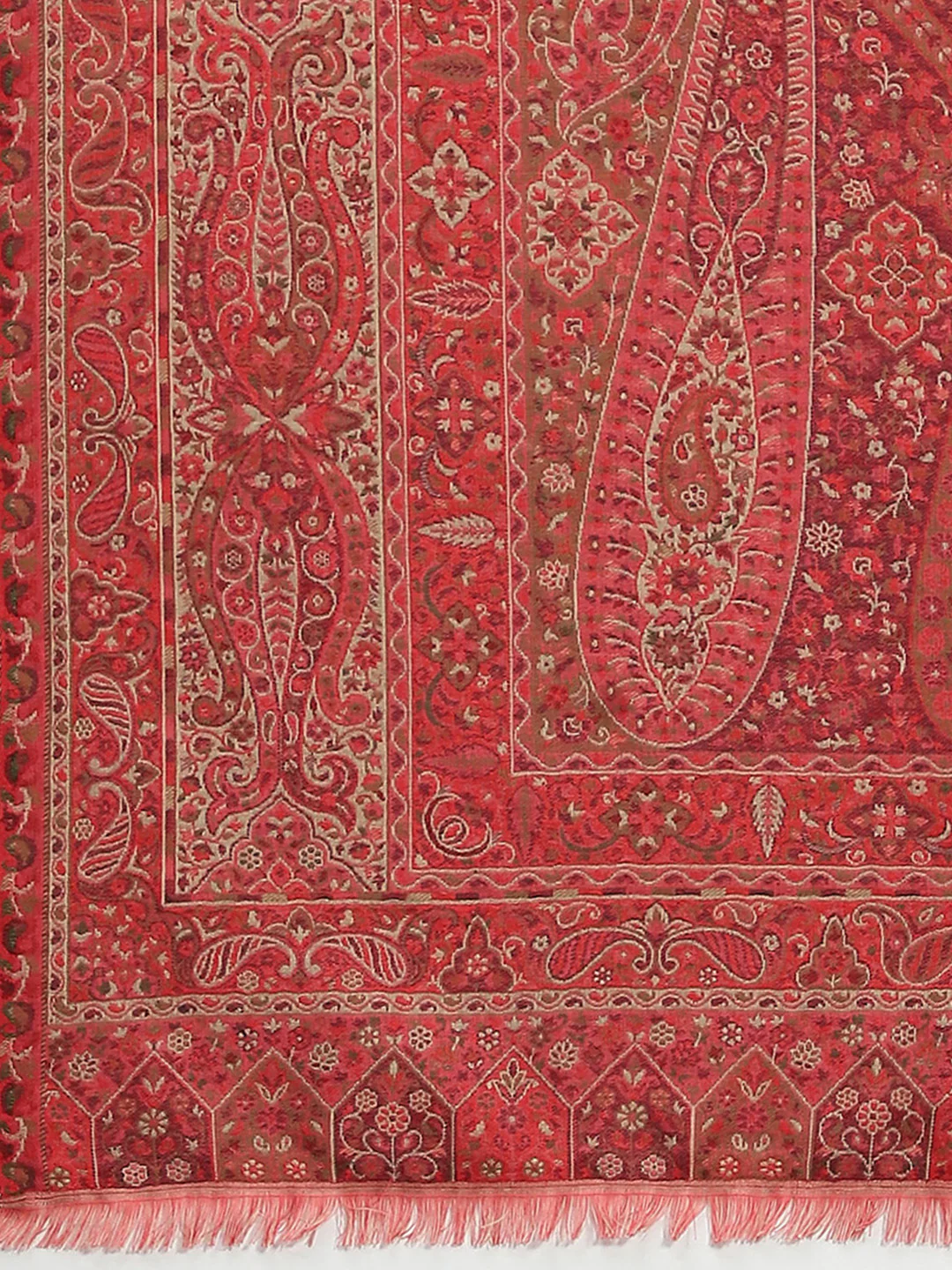 Women Multicolor Self Design Shawl - Image 6