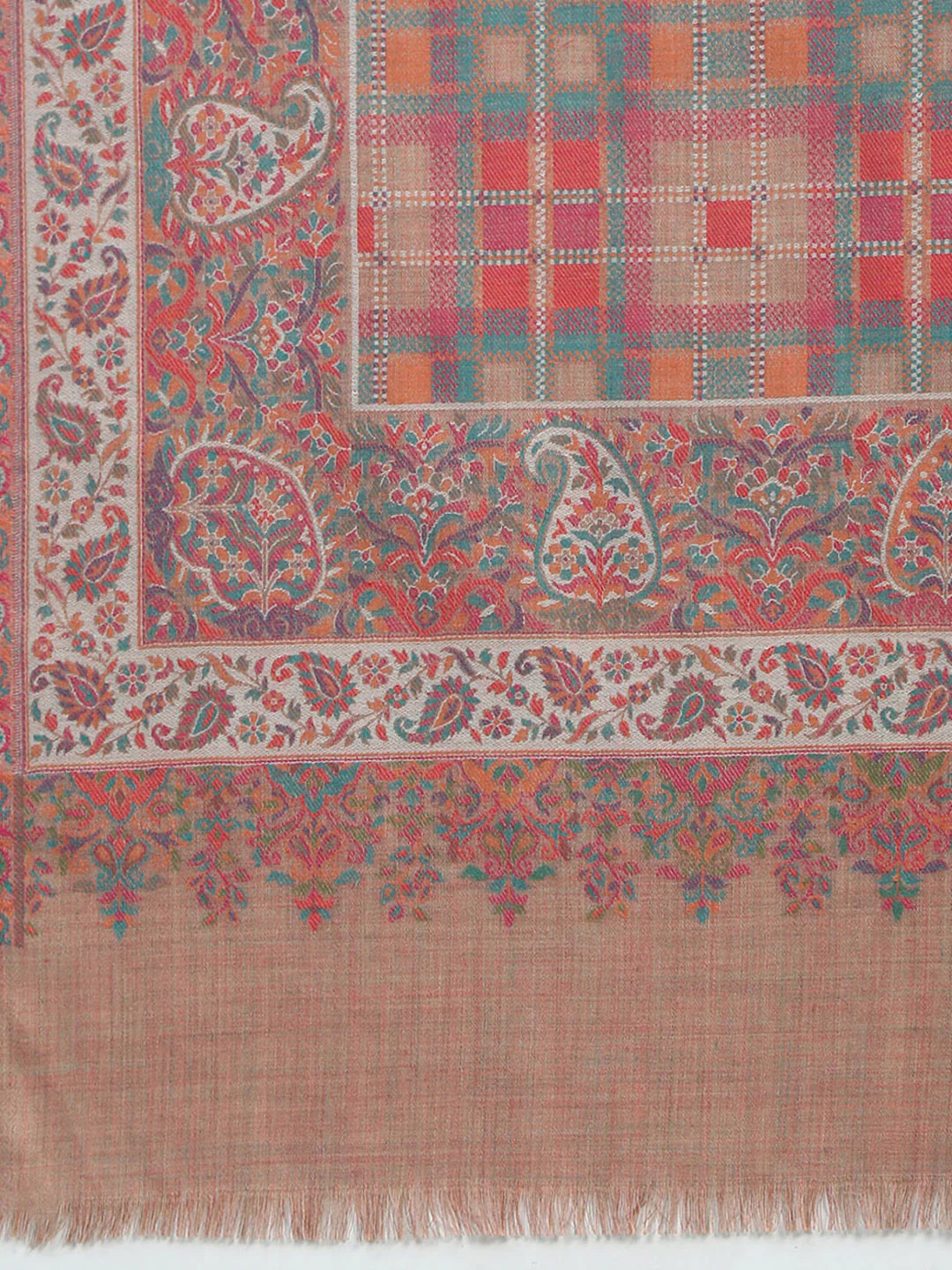 Women Multicolor Self Design Shawl - Image 6