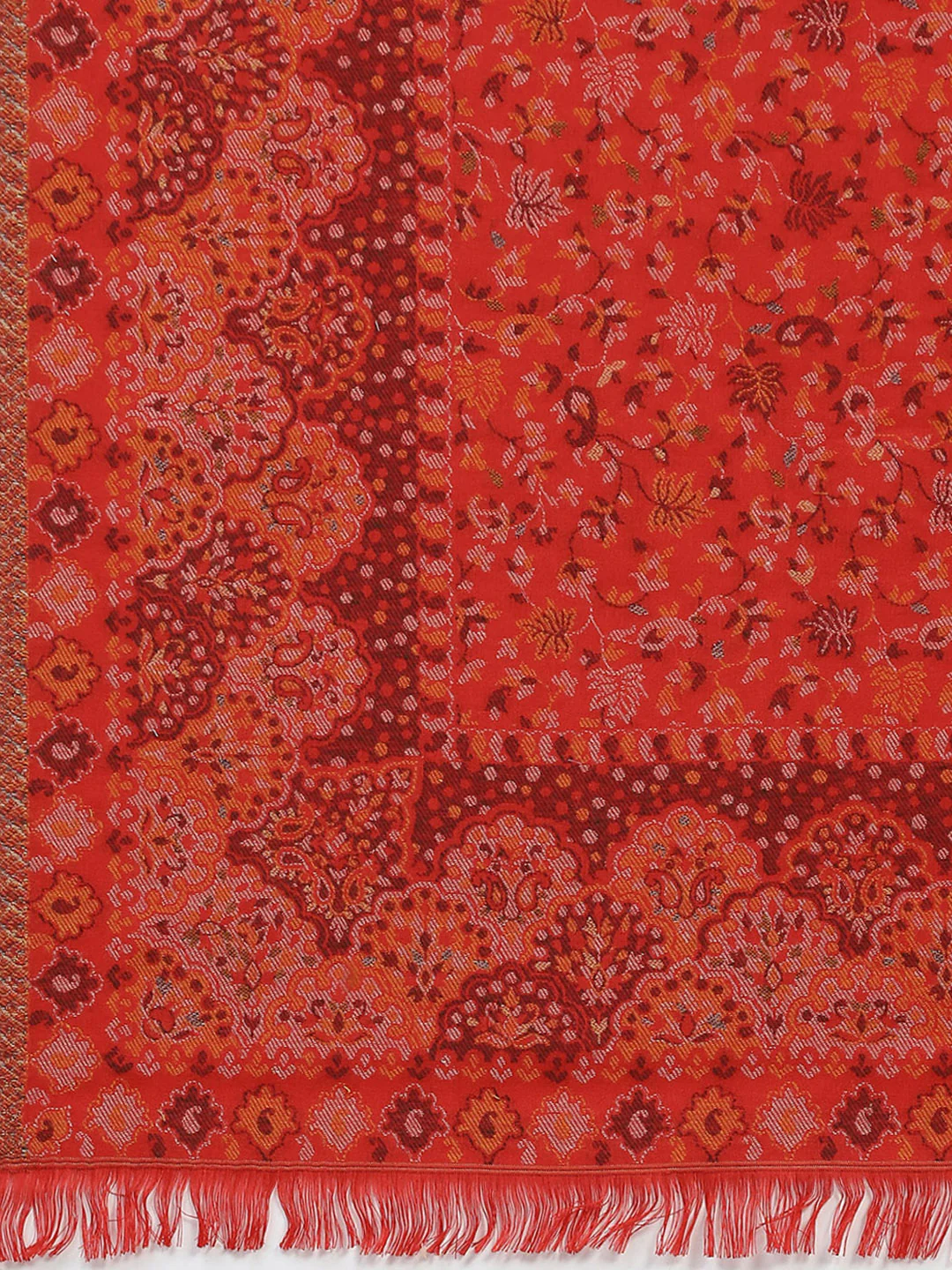 Women Multicolor Self Design Shawl - Image 6