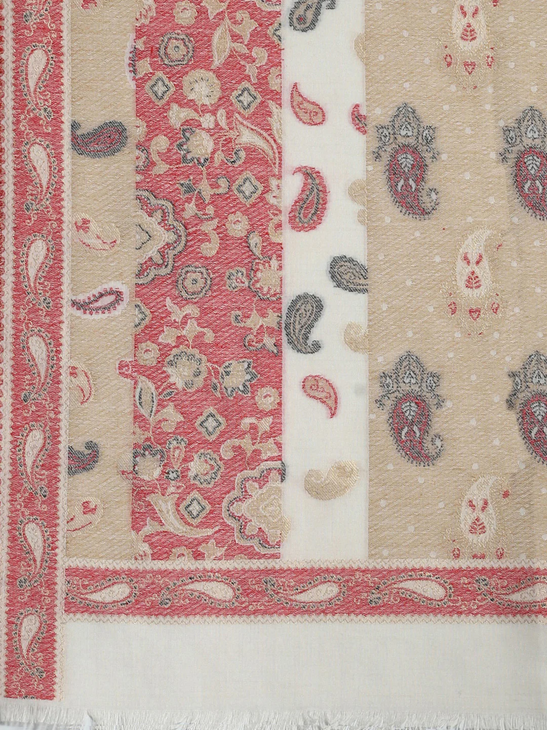 Women Multicolor Self Design Shawl - Image 6