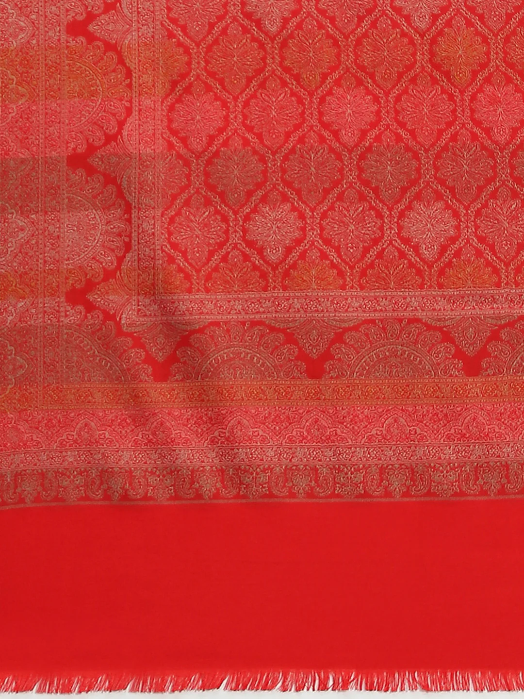 Women Multicolor Self Design Shawl - Image 6