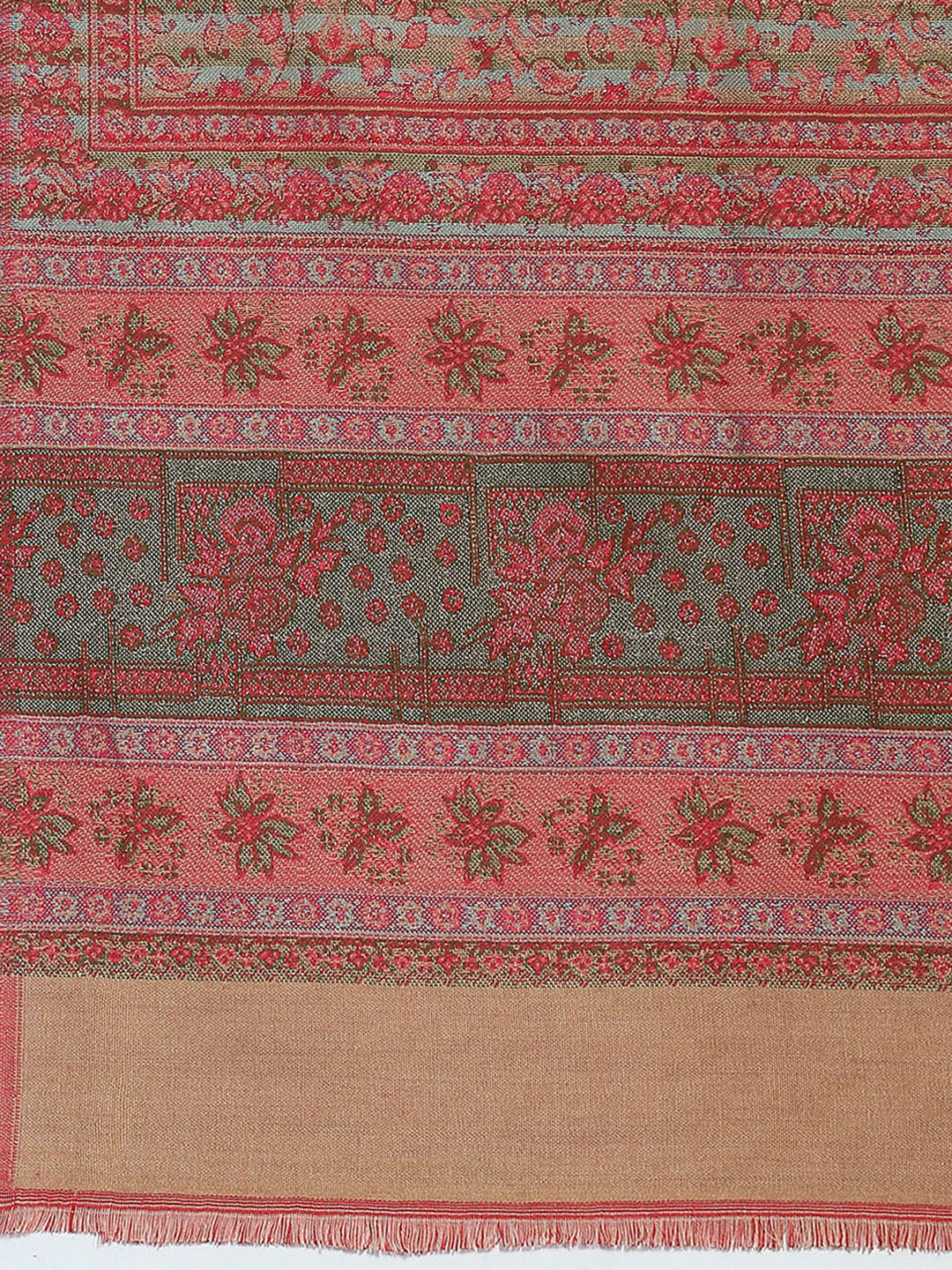 Women Multicolor Self Design Shawl - Image 6