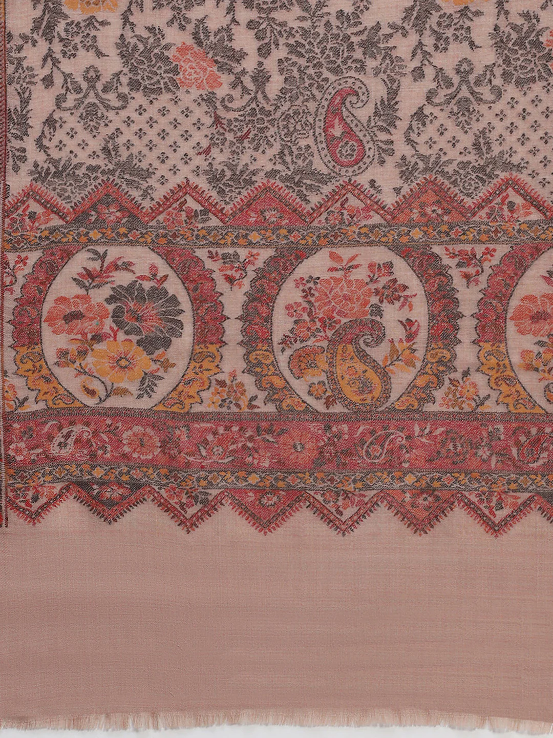 Women Multicolor Self Design Shawl - Image 7