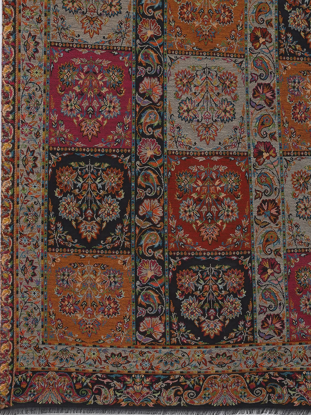 Women Multicolor Self Design Shawl - Image 6
