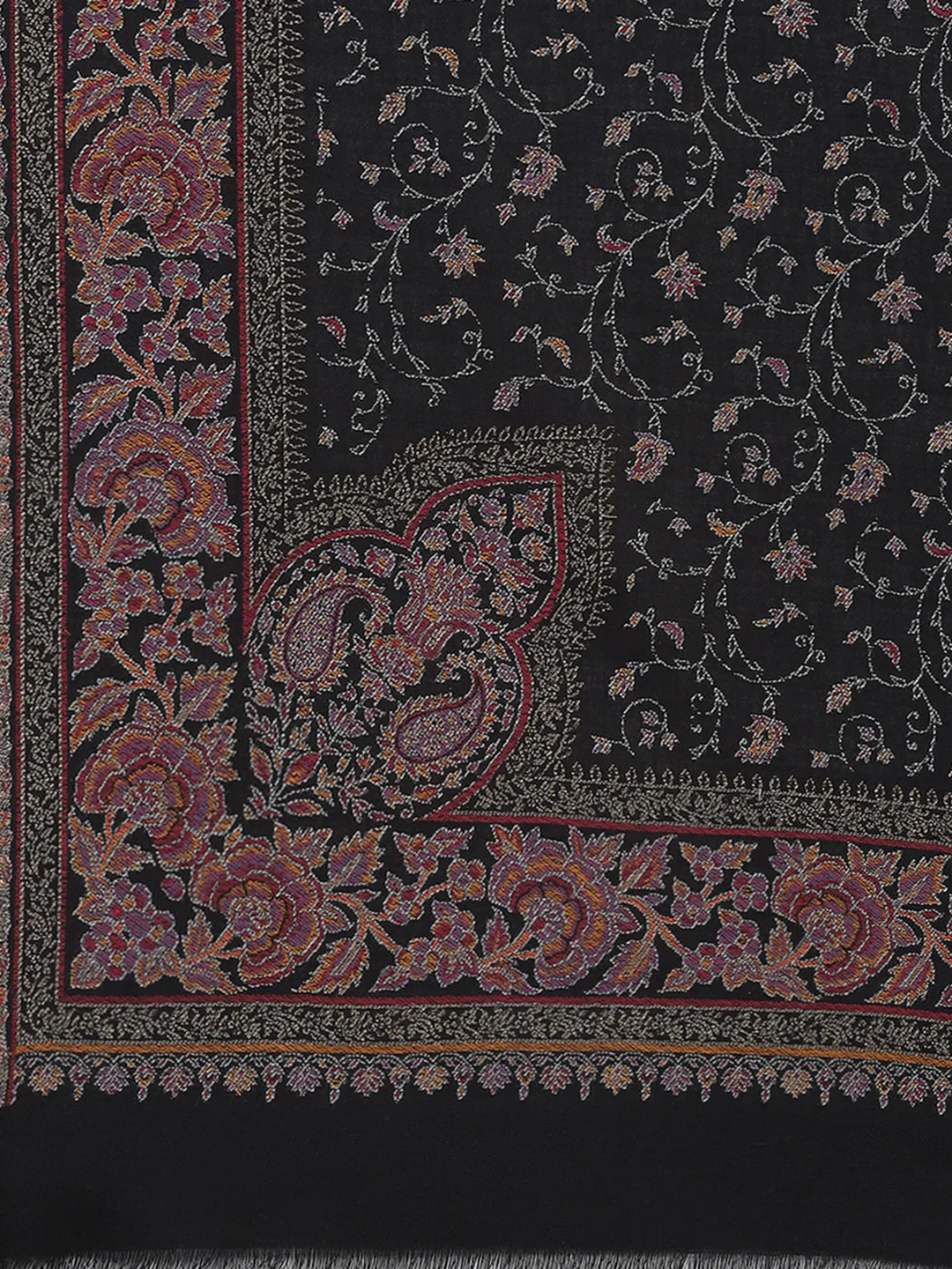 Women Multicolor Self Design Shawl - Image 6