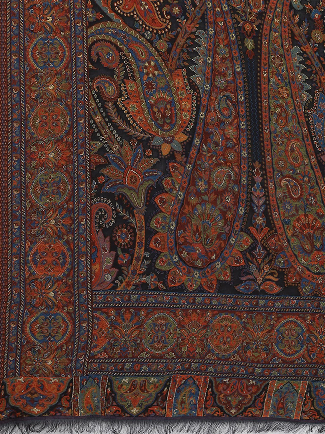 Women Multicolor Self Design Shawl - Image 6