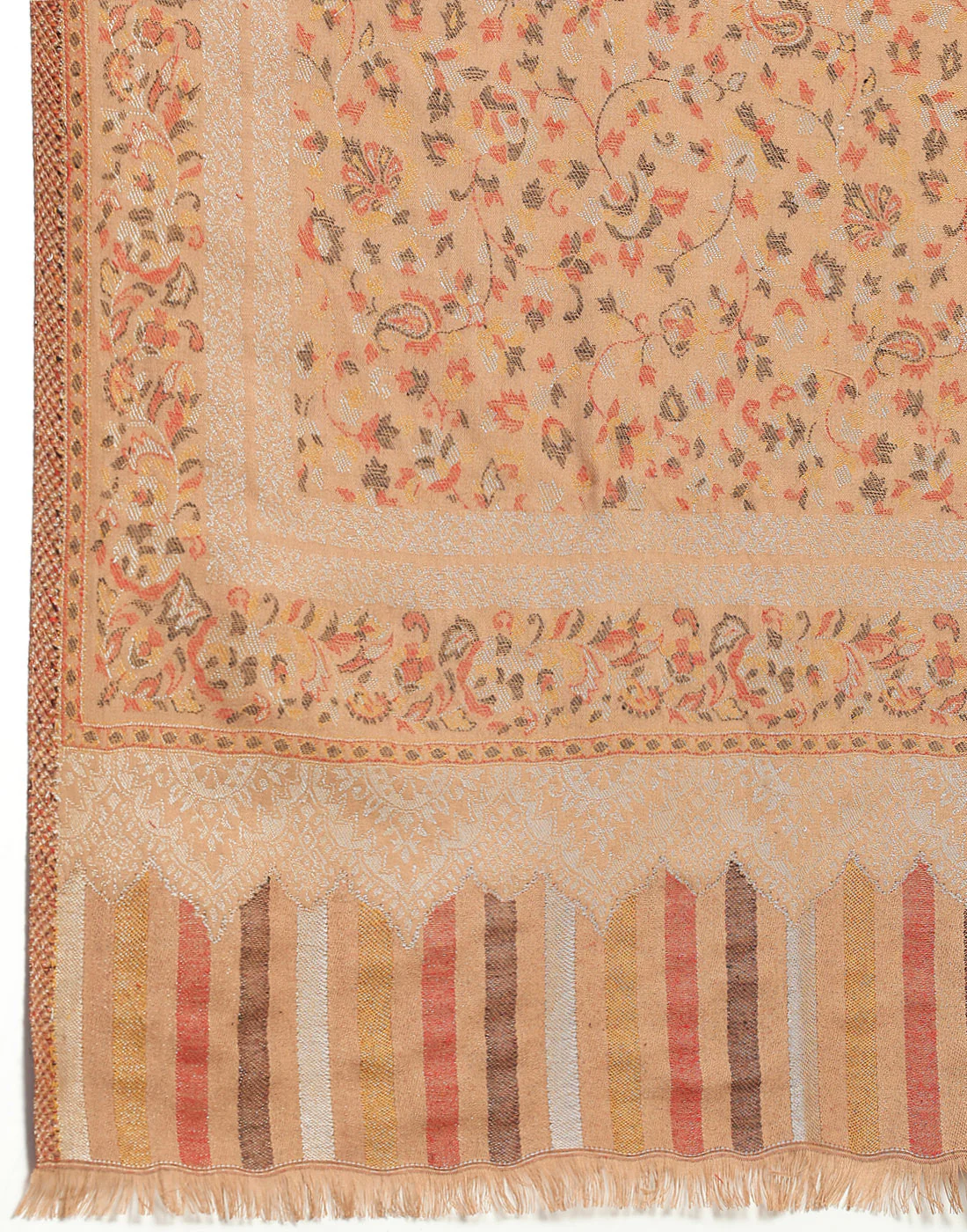 Women Multicolor Self Design   Shawl - Image 7