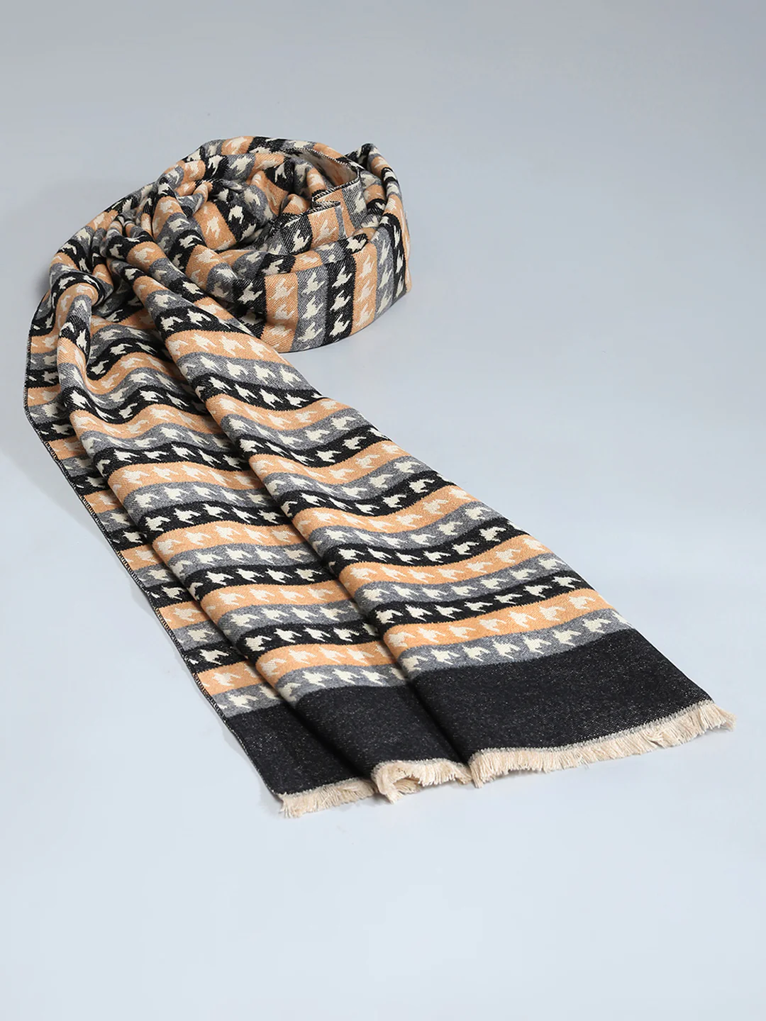 Women Multicolor Self Design Stole - Image 6