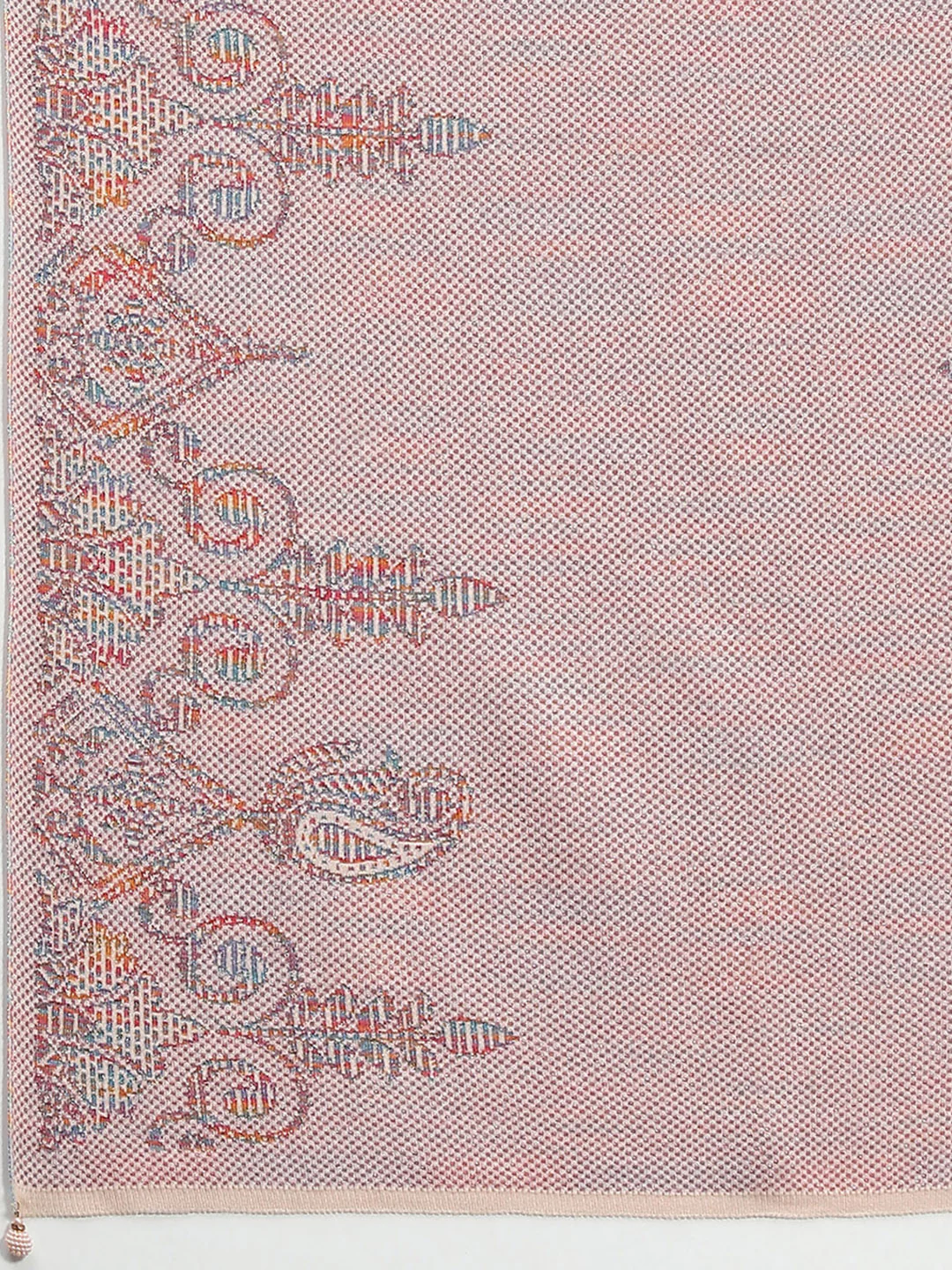 Women Multicolor Self Design Stole - Image 6