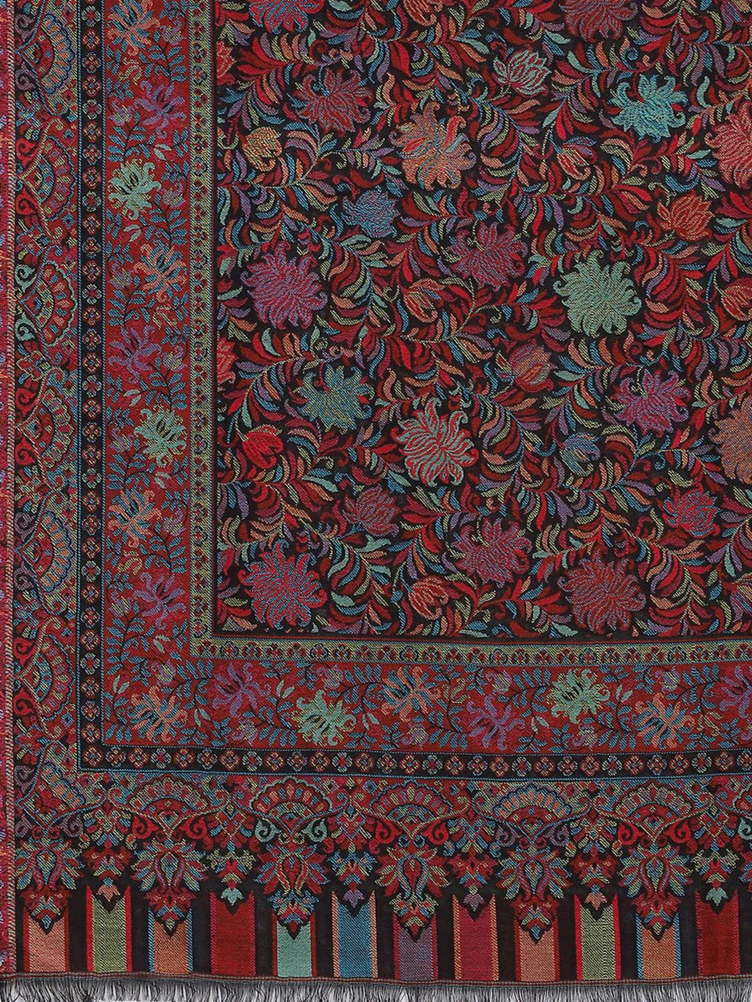 Women Multicolor Self Design Stole - Image 7