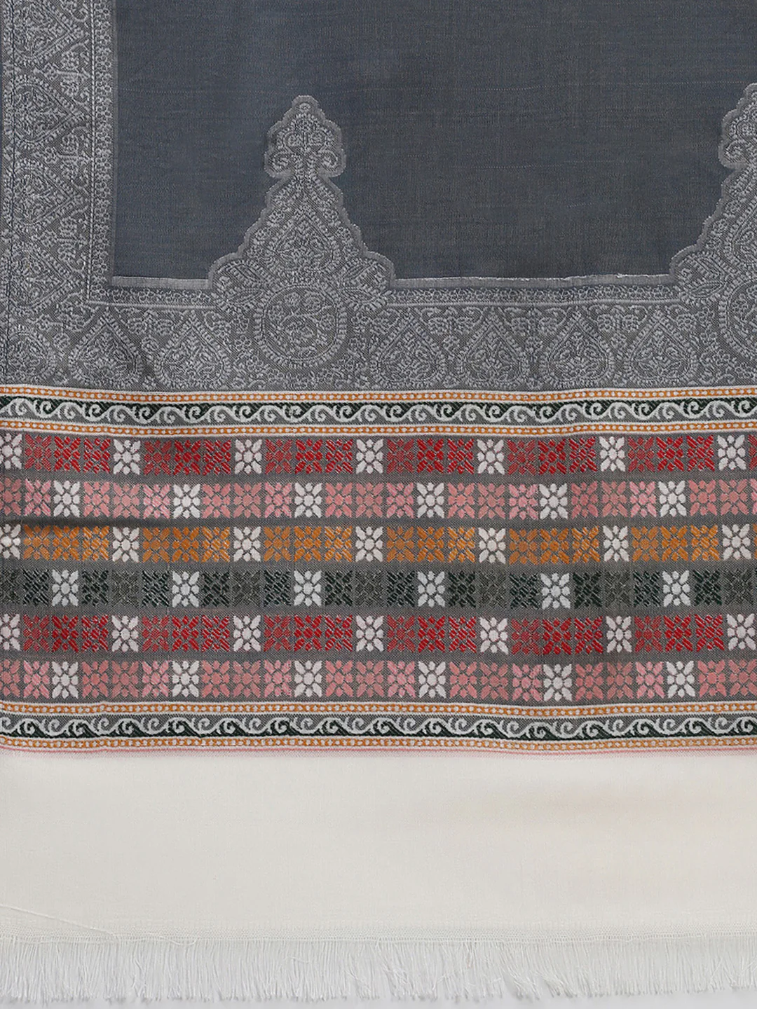 Women Multicolor Self Design Stole - Image 6