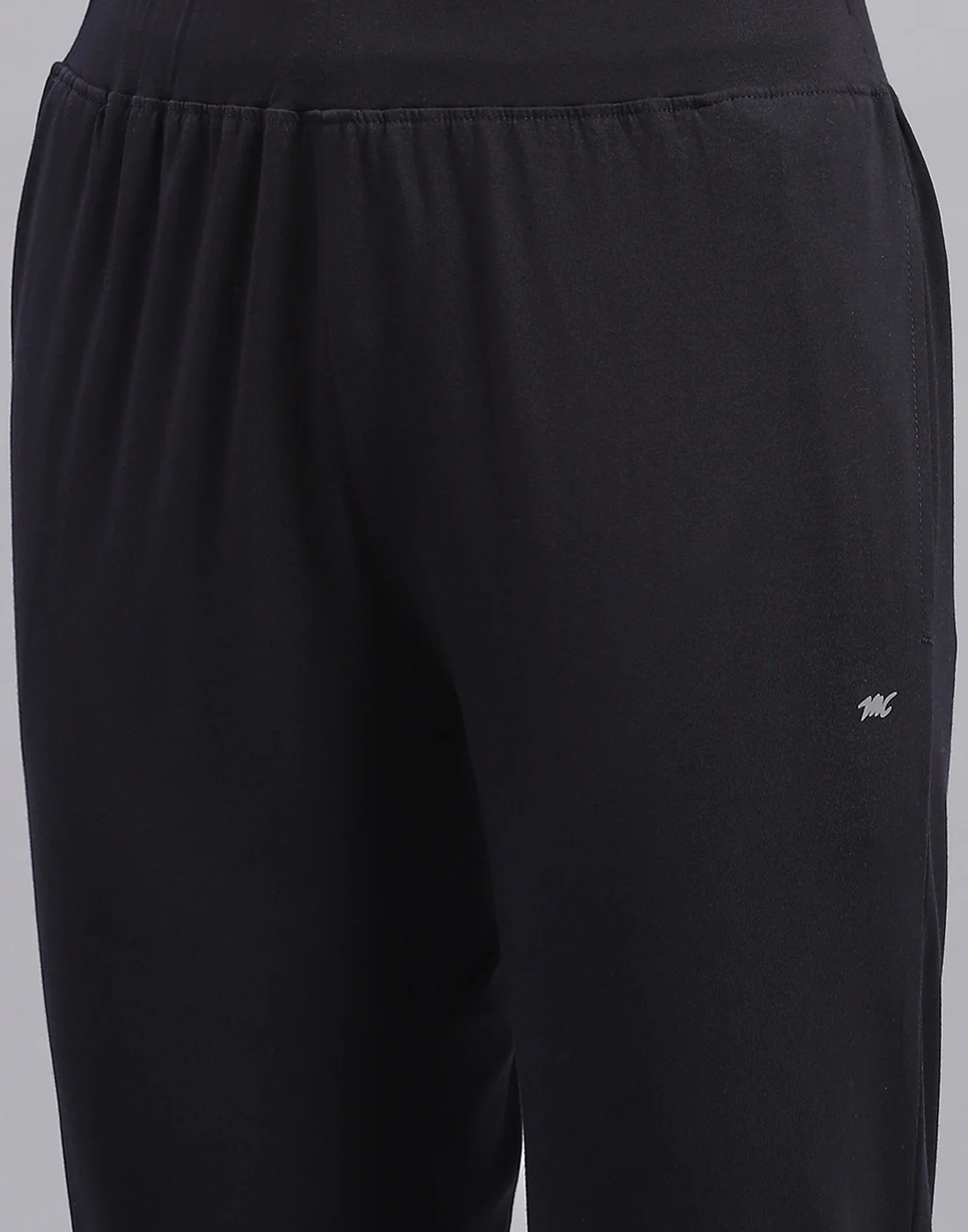 Women Navy Blue Solid Regular Fit Lower - Image 6