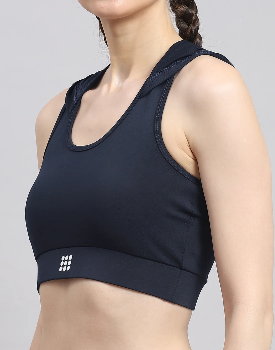 Rock.it Women Navy Blue Solid Sports Bra - Image 6