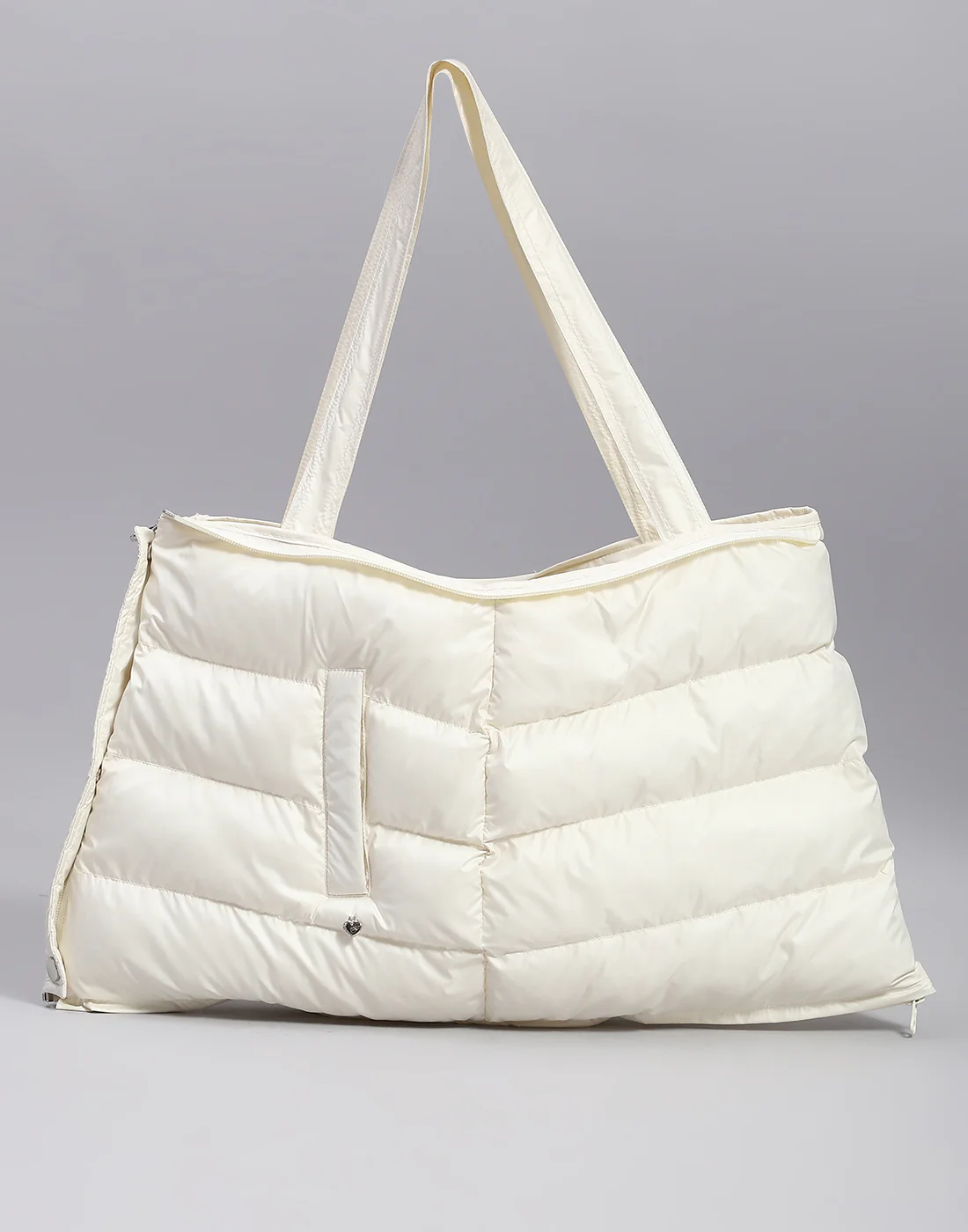 Women Off White Solid Stand Collar Full Sleeve Jacket - Image 3