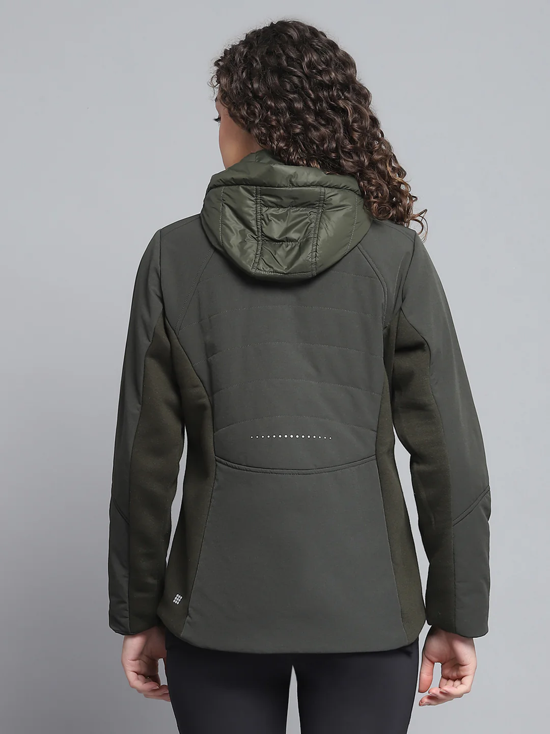Rock.it Women Olive Solid Detachable Hood Full Sleeve Jacket - Image 5