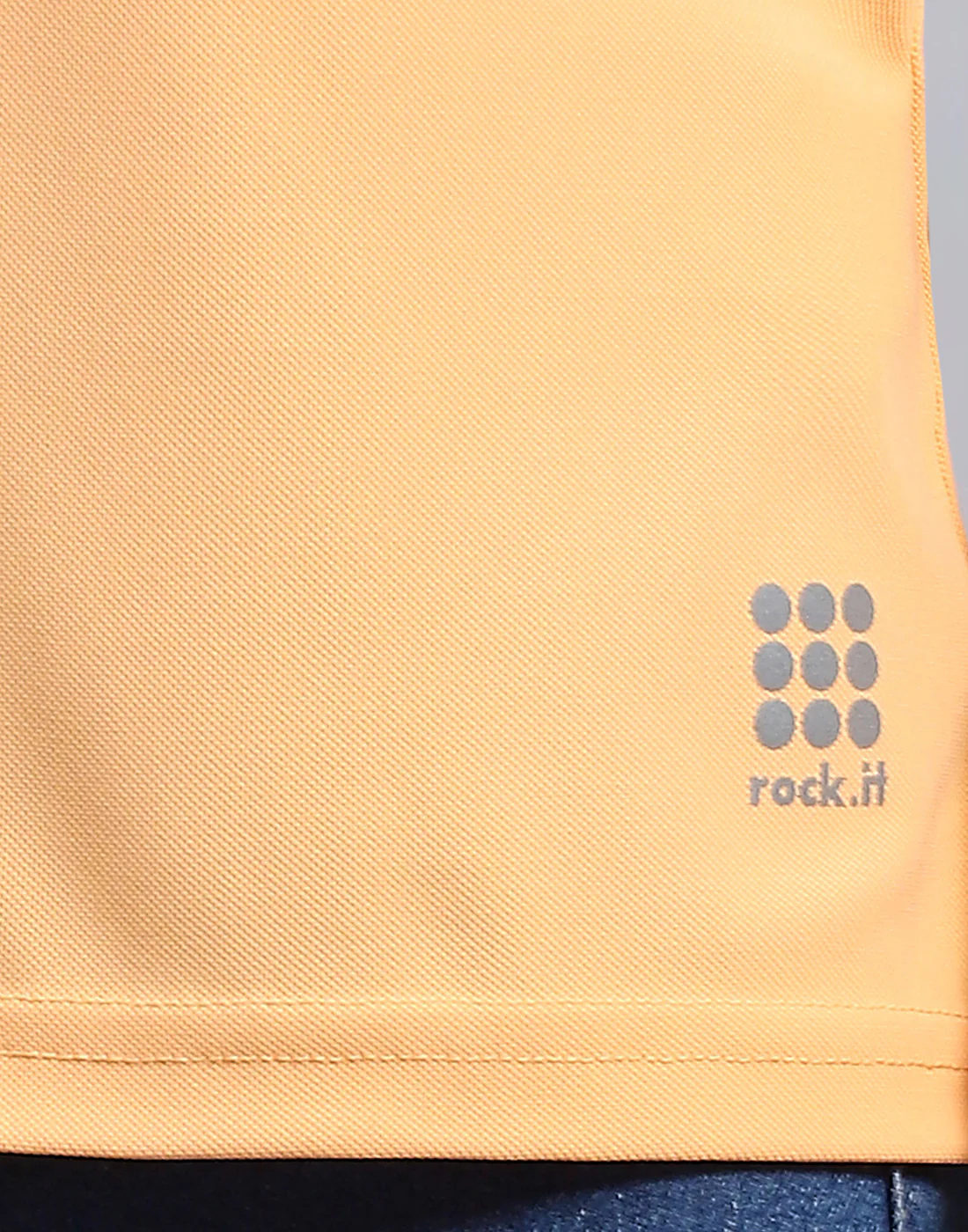 Rock.it Women Orange Solid Polo Collar Half Sleeve T-Shirt - Image 7