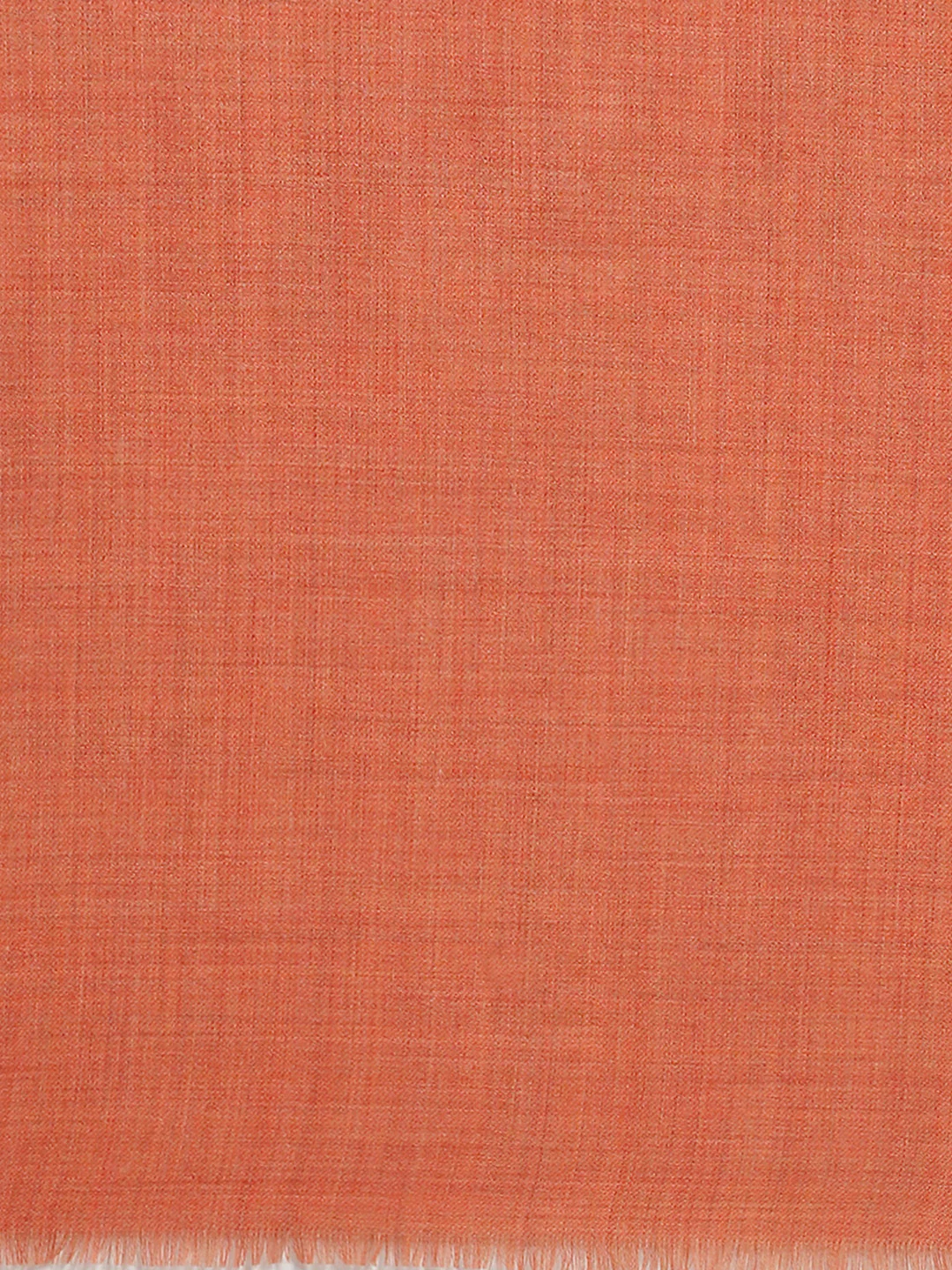 Women Orange Solid Reversible Shawl - Image 6
