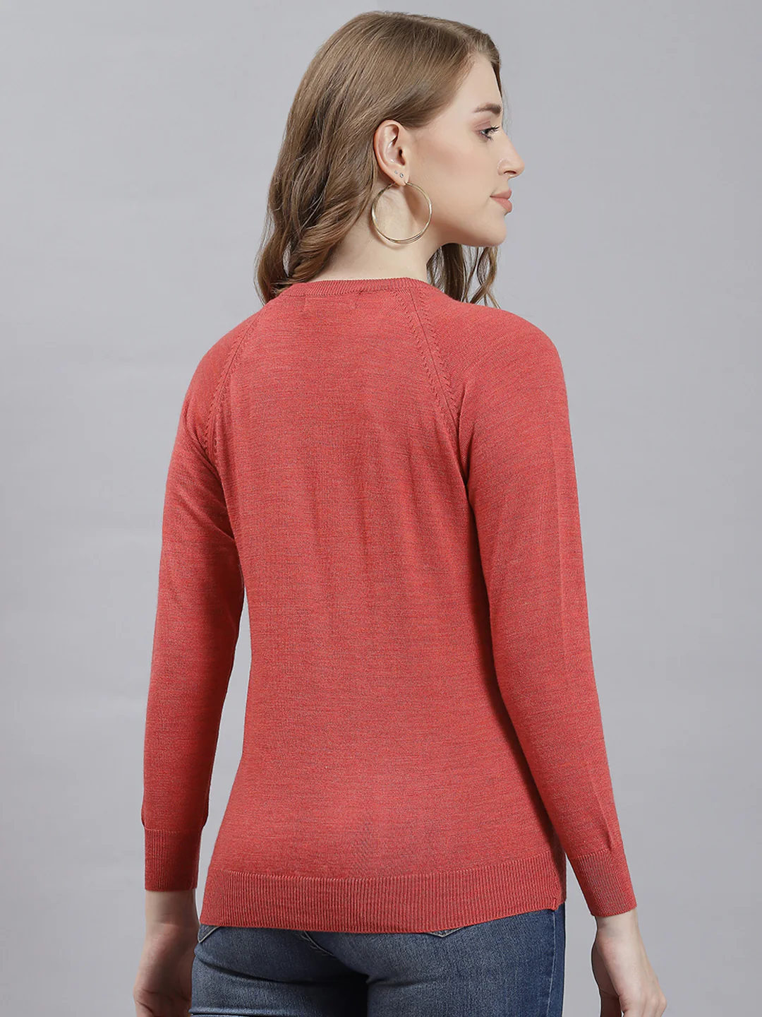 Women Peach Solid Cardigan - Image 5