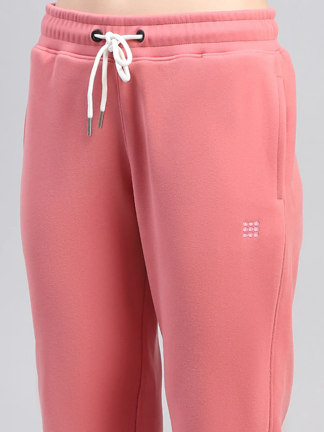 Rock.it Women Peach Solid Hooded Full Sleeve Tracksuit - Image 8