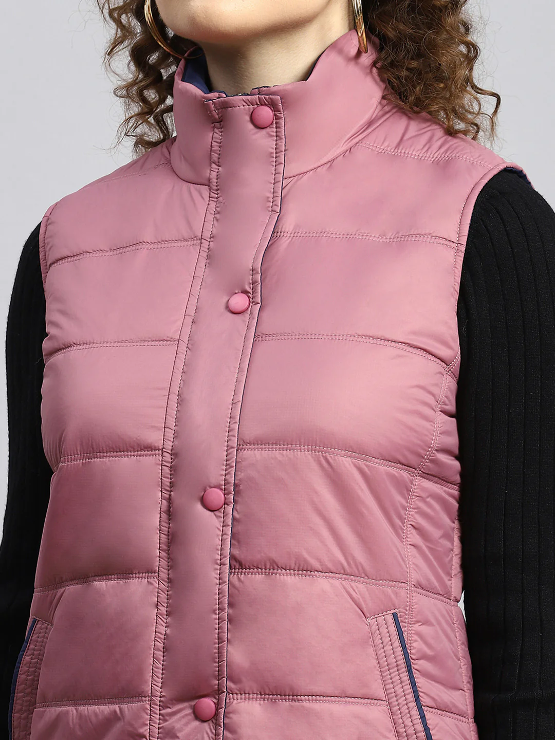 Women Pink Printed Jacket - Image 6