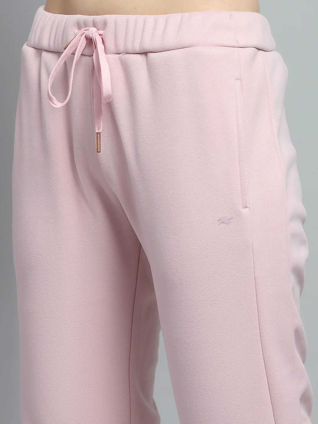 Women Pink Printed Mock Neck Full Sleeve Tracksuit - Image 8