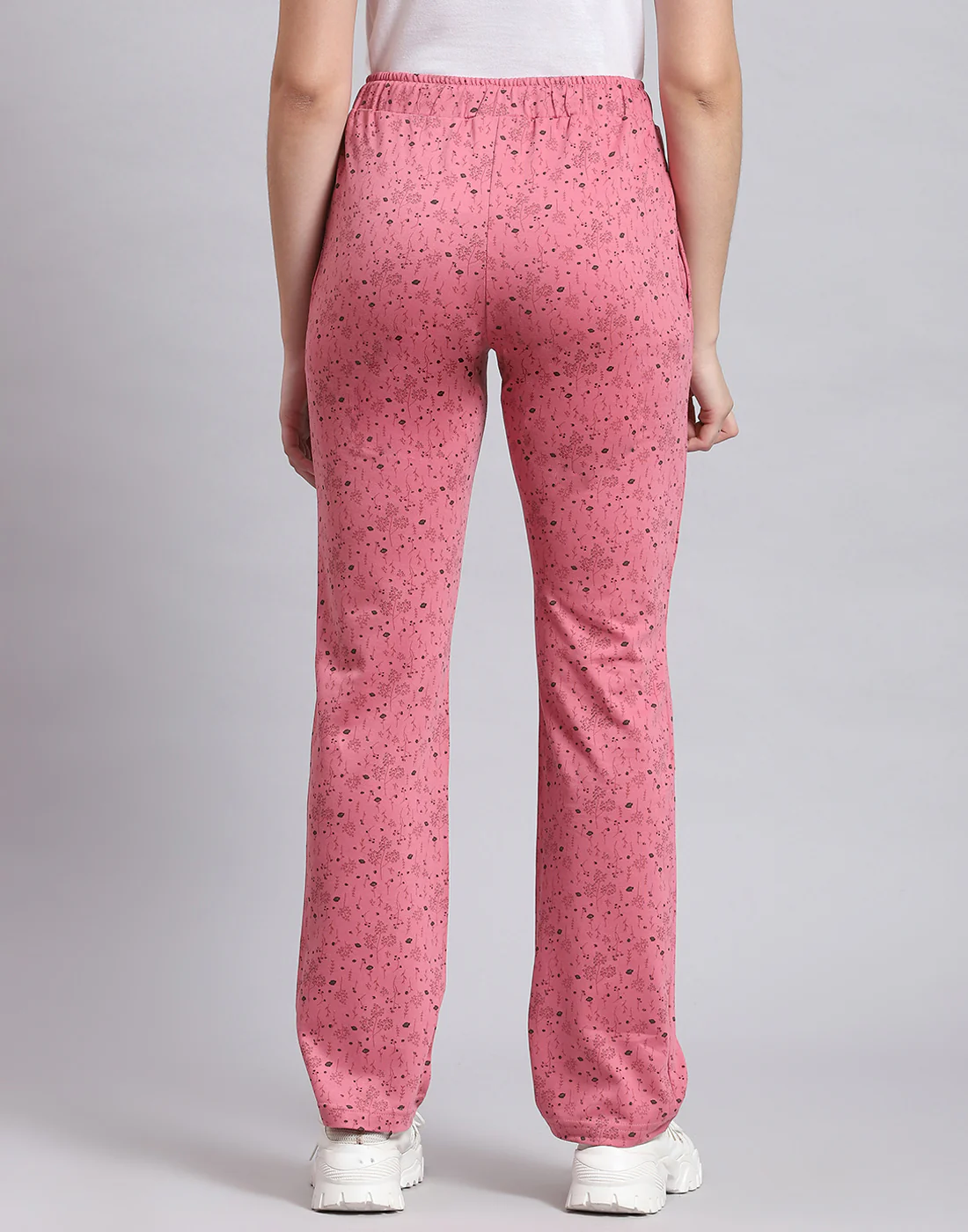 Women Pink Printed Regular Fit Lower - Image 5