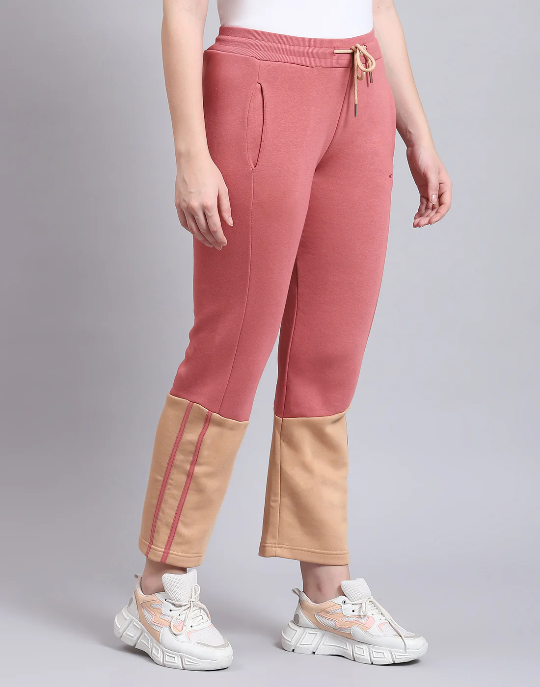 Women Pink Printed Regular Fit Winter Lower - Image 5