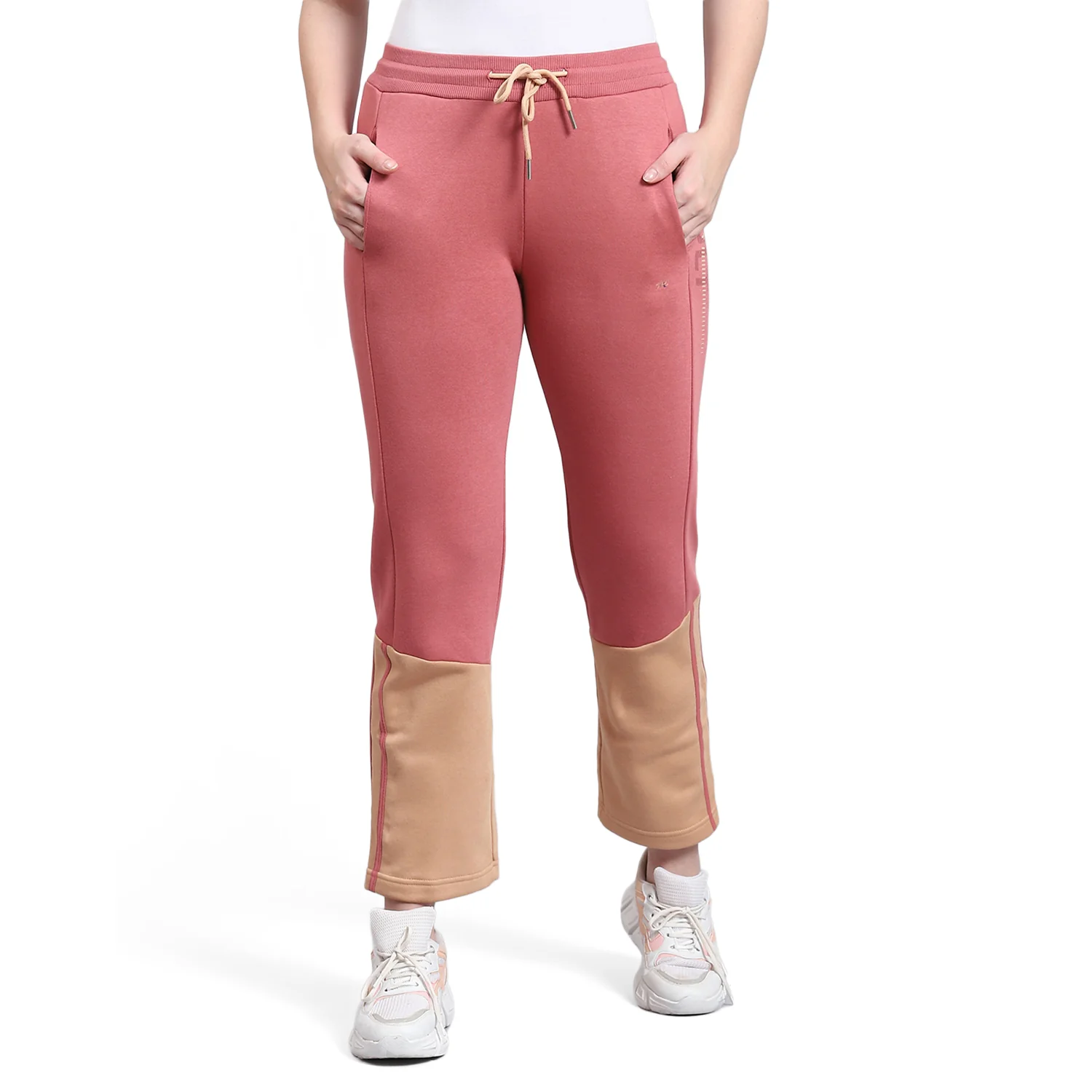 Women Pink Printed Regular Fit Winter Lower - Image 6