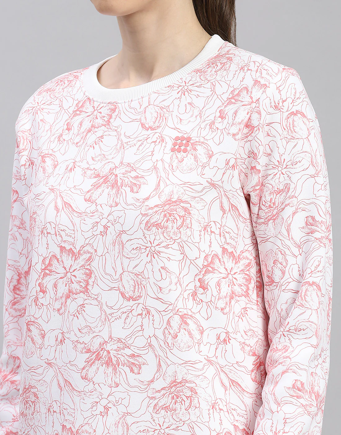 Rock.it Women Pink Printed Round Neck Full Sleeve Cords Set - Image 6