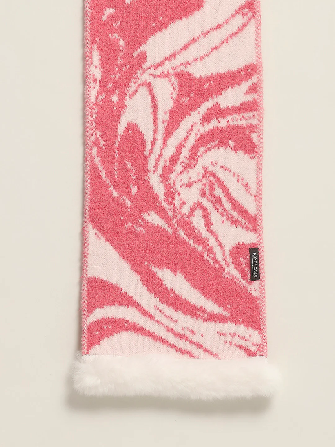 Women Pink Self Design Muffler - Image 7