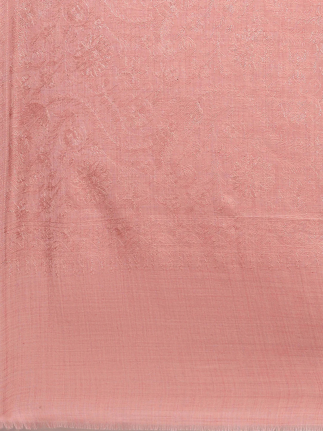 Women Pink Self Design Stole - Image 7