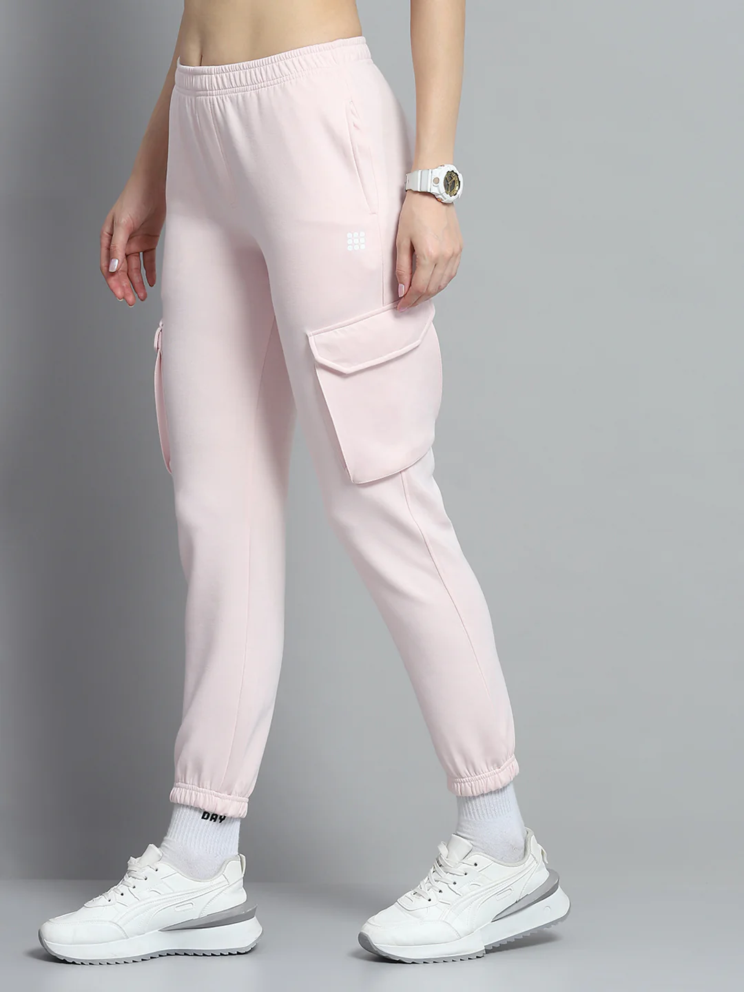 Rock.it Women Pink Solid Regular Fit Jogger - Image 3