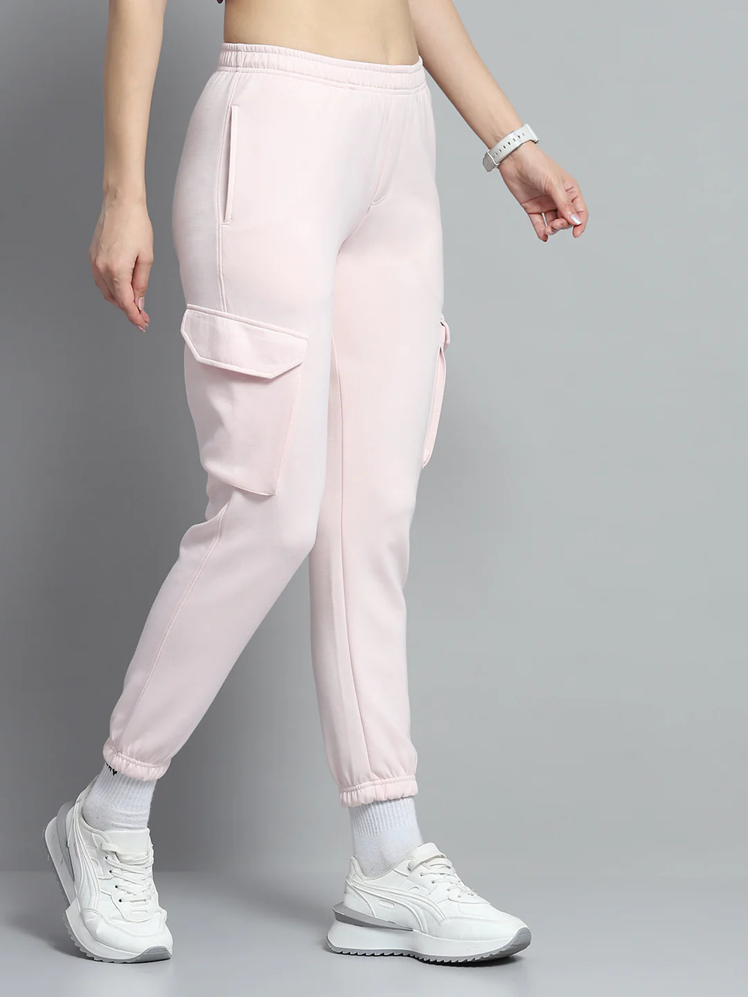Rock.it Women Pink Solid Regular Fit Jogger - Image 4