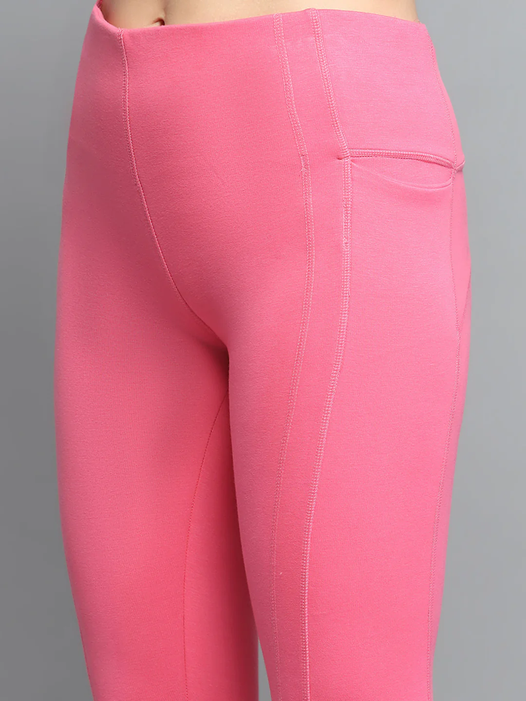 Rock.it Women Pink Solid Regular Fit legging - Image 7