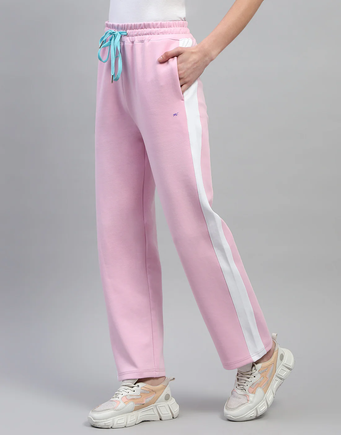 Women Pink Solid Regular Fit Lower - Image 4