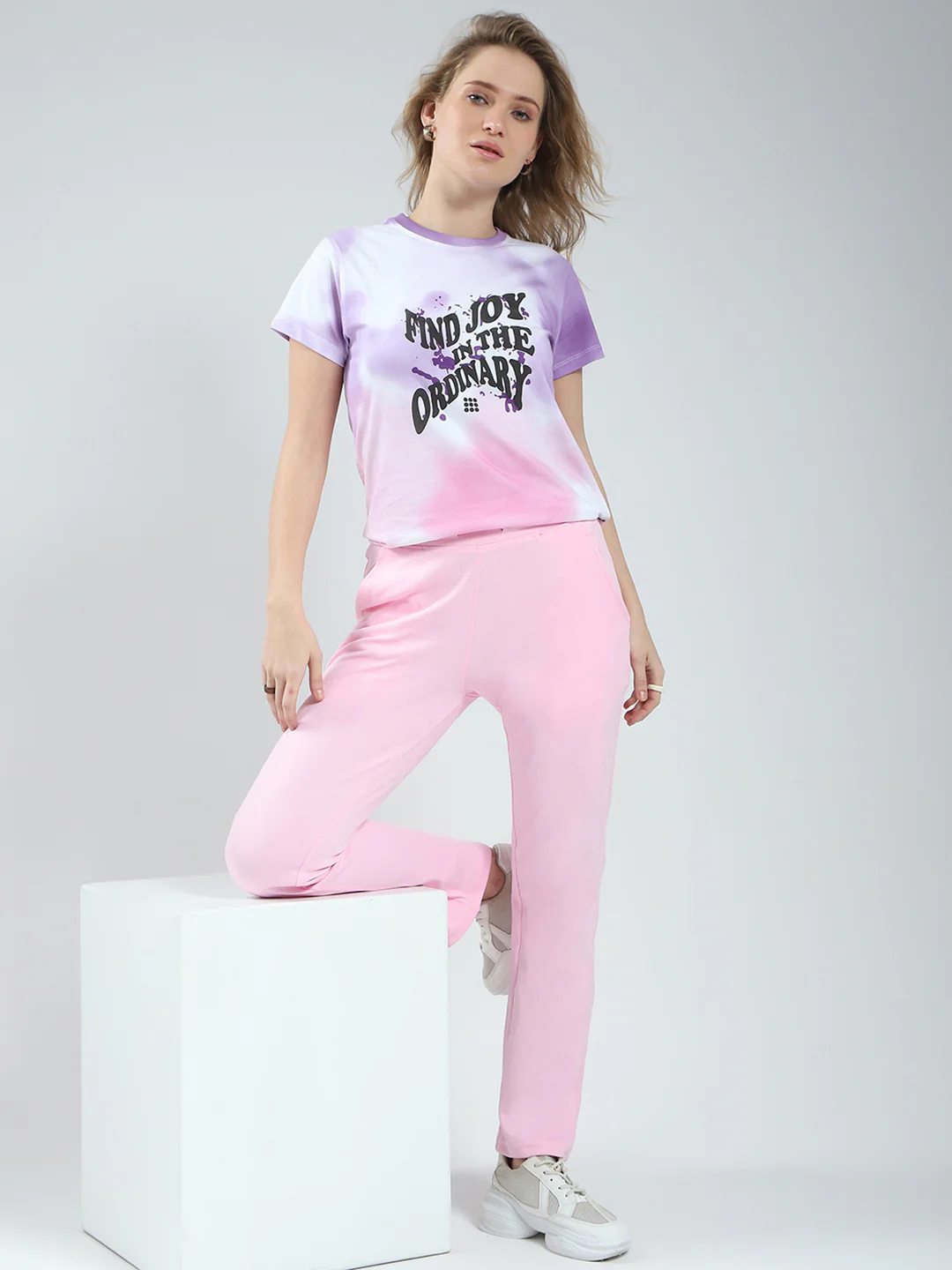 Rock.it Women Pink Solid Regular Fit Lower - Image 2