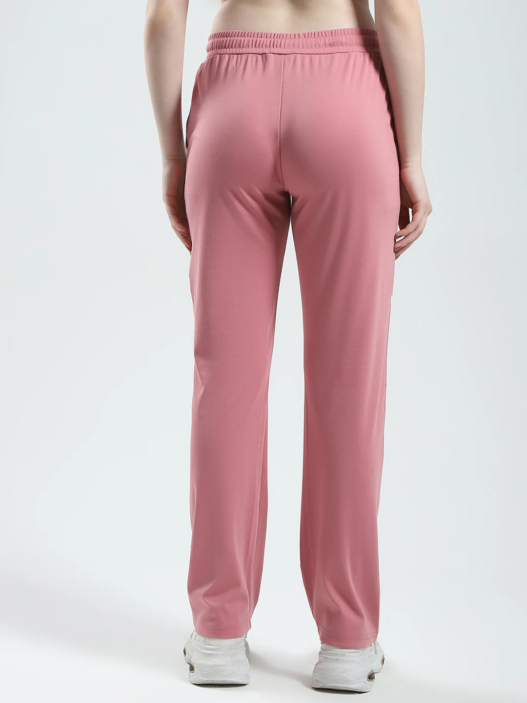 Women Pink Solid Regular Fit Lower - Image 5