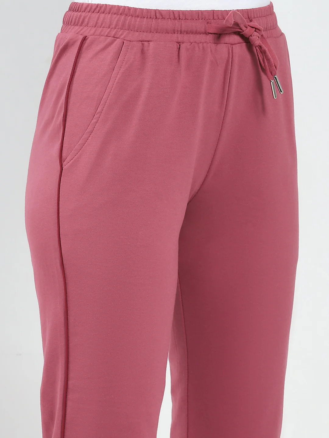 Women Pink Solid Regular Fit Lower - Image 6