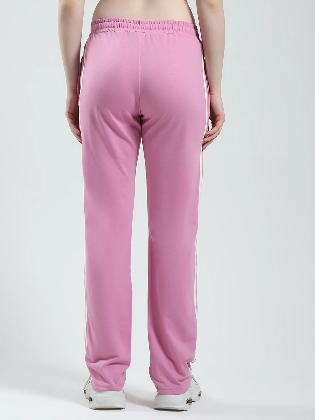 Women Pink Solid Regular Fit Lower - Image 5