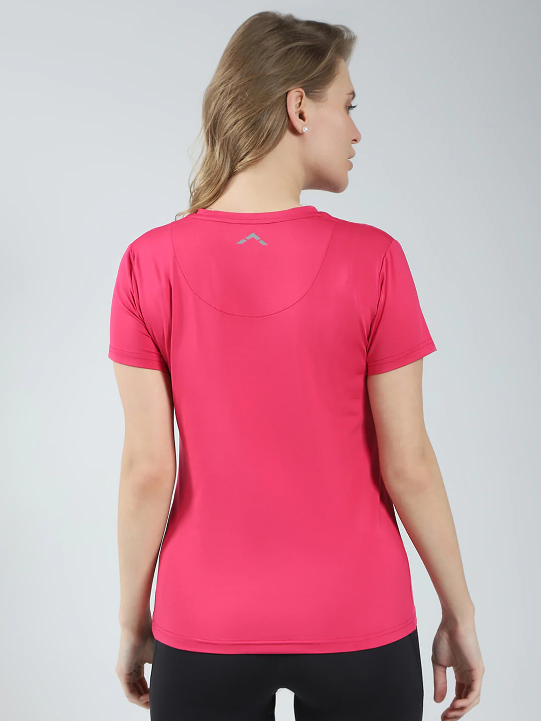 Rock.it Women Pink Solid V Neck Half Sleeve Top - Image 5