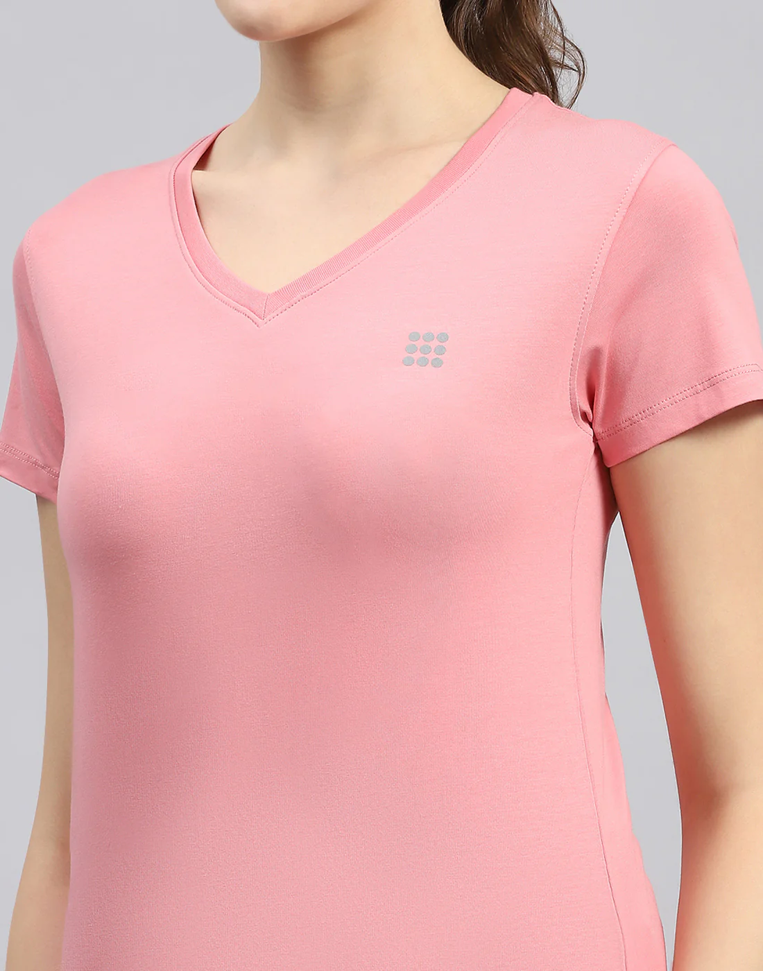 Rock.it Women Pink Solid V Neck Half Sleeve Top - Image 6