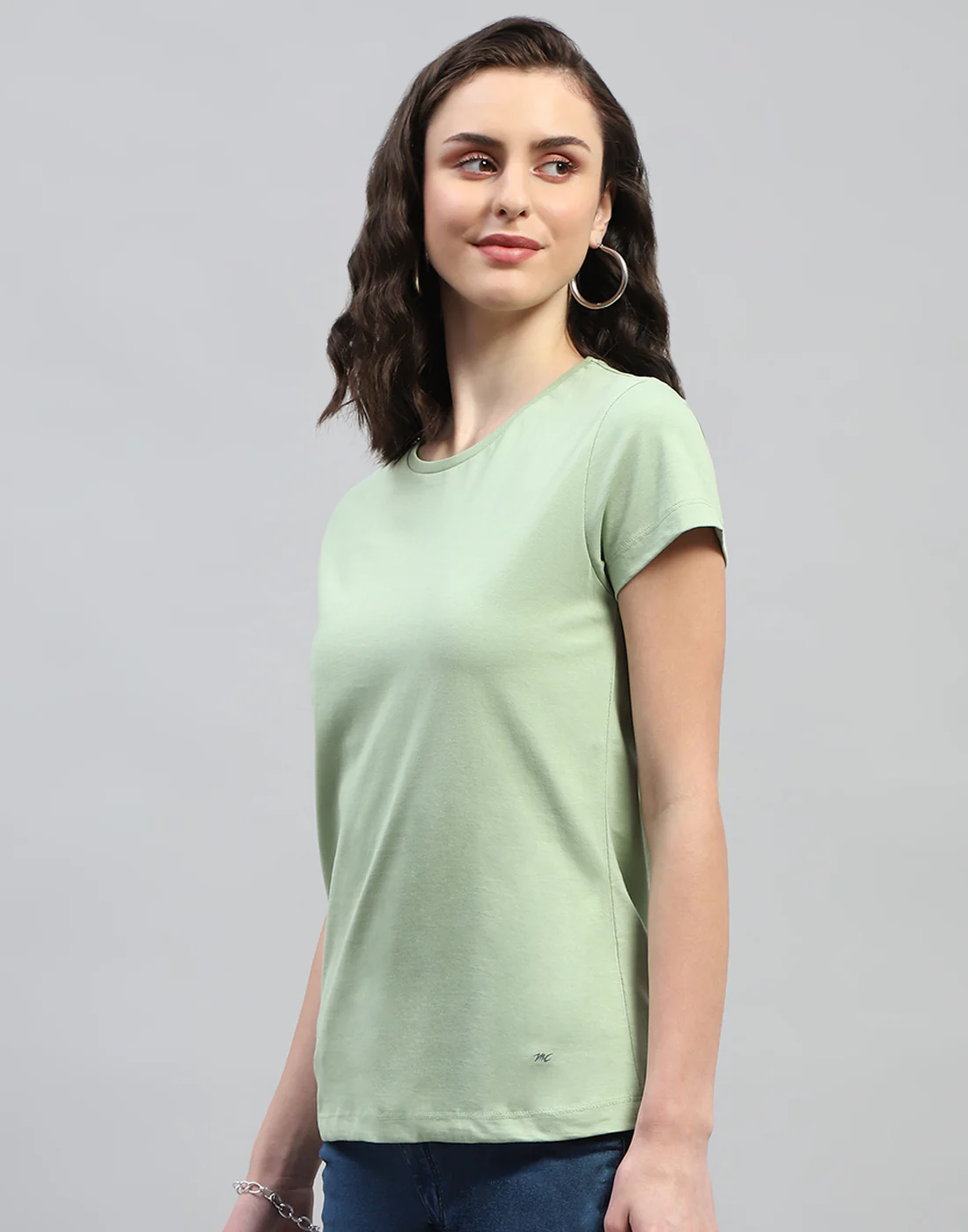 Women Purple & Olive Solid Round Neck Half Sleeve Top (Pack of 2) - Image 4