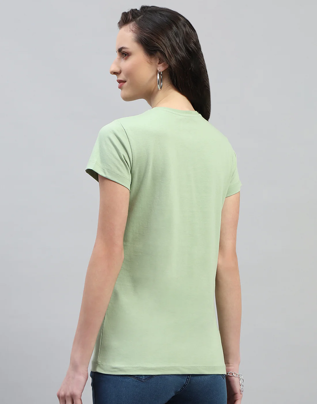 Women Purple & Olive Solid Round Neck Half Sleeve Top (Pack of 2) - Image 6