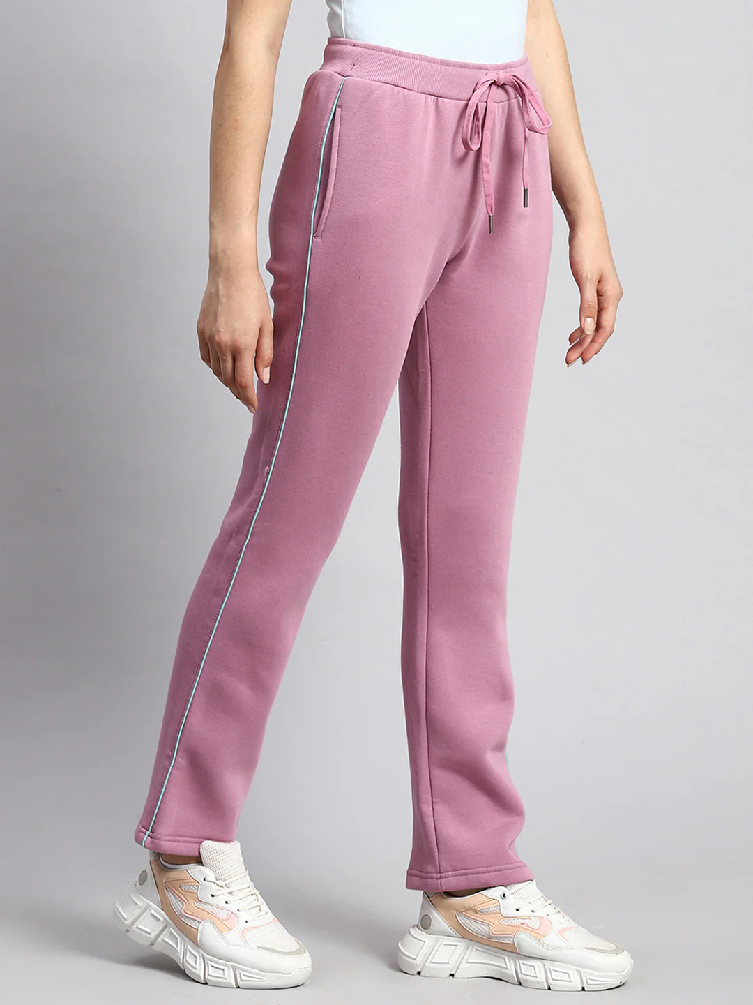 Women Purple Plain Winter Lower - Image 3