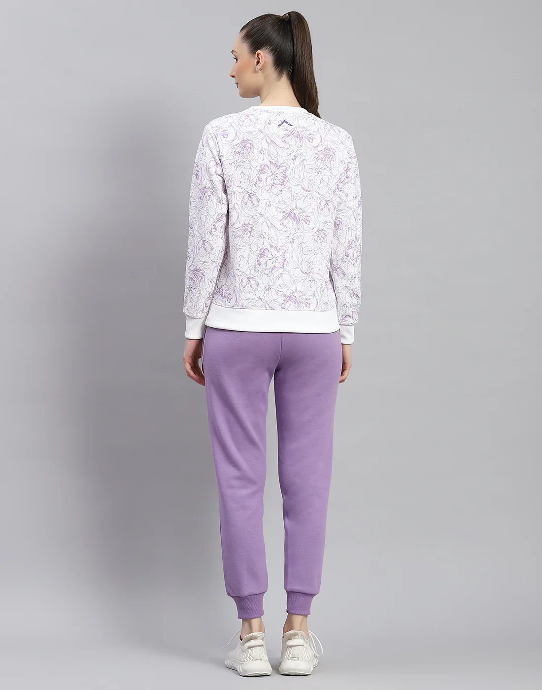 Rock.it Women Purple Printed Round Neck Full Sleeve Cords Set - Image 5