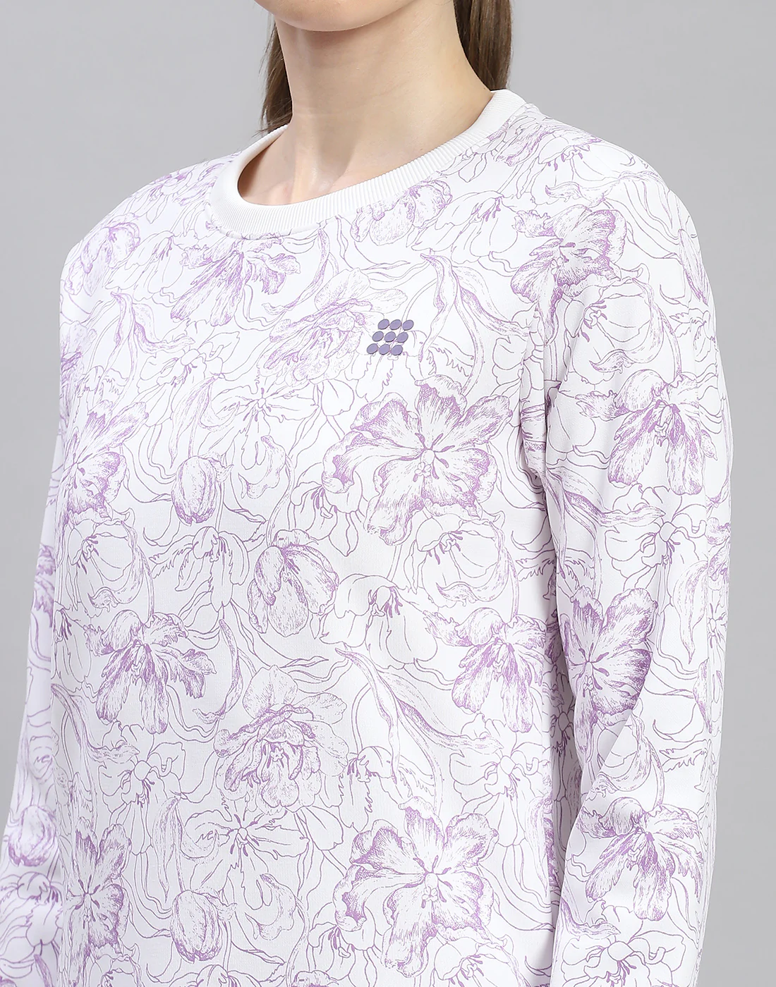 Rock.it Women Purple Printed Round Neck Full Sleeve Cords Set - Image 6