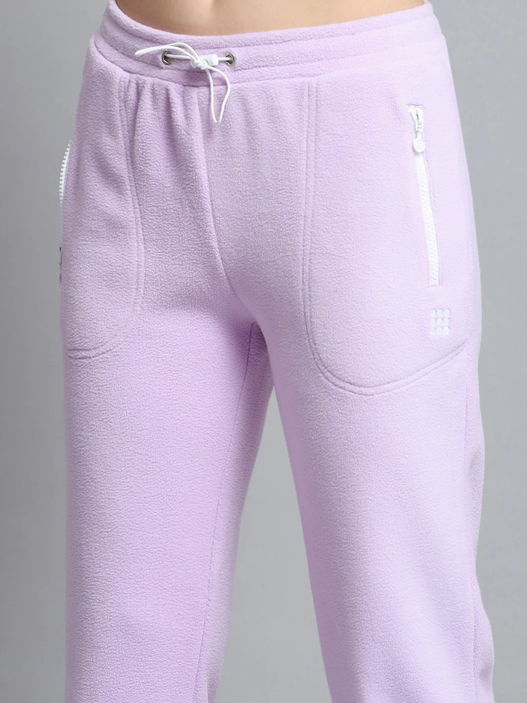 Rock.it Women Purple Solid Mock Neck Full Sleeve Tracksuit - Image 8