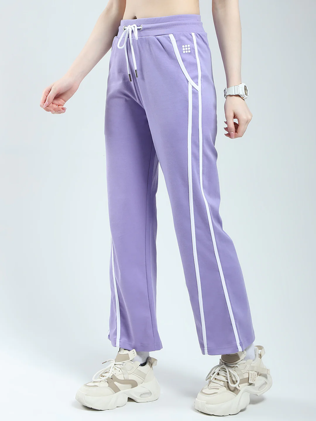 Rock.it Women Purple Solid Regular Fit Lower - Image 3